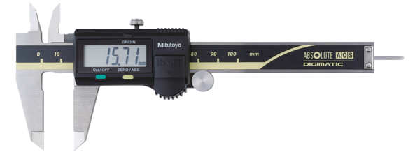 Calibrador digital ABS AOS 0-100mm, Rodillo  para el pulgar,  Salida de datos. - Herramental