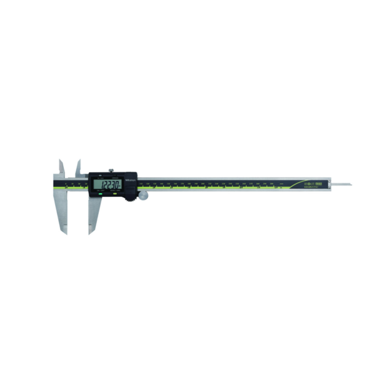 Calibrador digital ABS AOS pulg/mm, 0-12 pulg, Rodillo para pulgar, Salida de datos