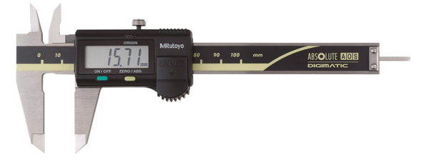 Calibrador digital ABS AOS 0-100mm, Rodillo para el pulgar, sin salida de datos - Herramental