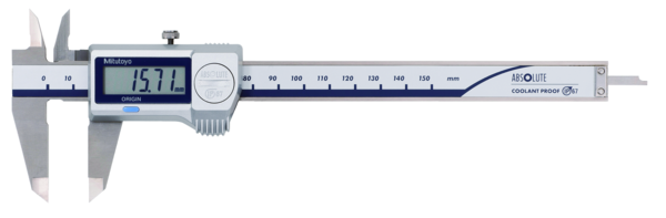 Calibrador ABS digital a prueba de refrigerante IP67 0-150mm, Cuchilla, sin salida de datos - Herramental