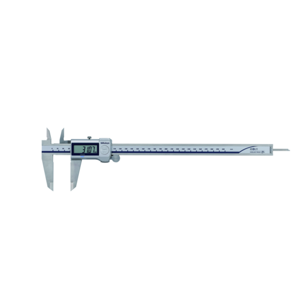 Calibrador ABS digital a prueba de refrigerante IP67 0-300mm, Cuchilla, Rodillo para el pulgar Mitutoyo