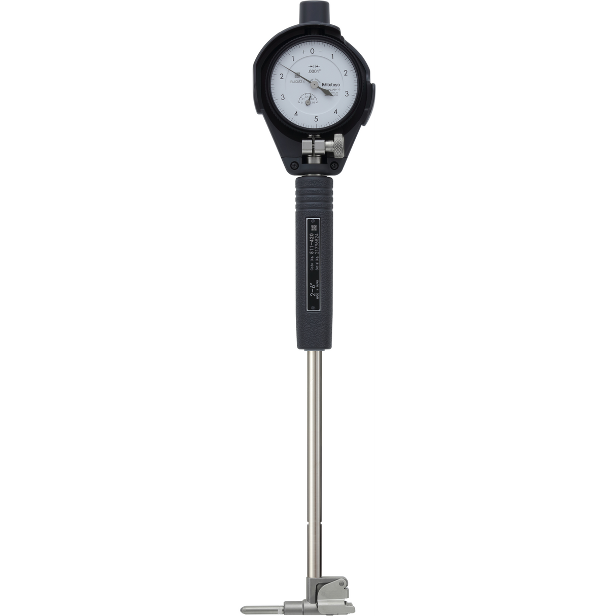 Medidor de agujeros de 2 puntas para agujeros ciegos, 2-6 pulg, 0,0005 pulg