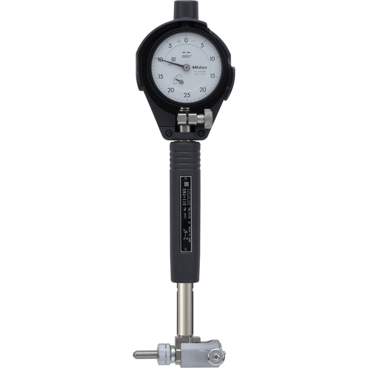 Medidor de agujeros corto, 2-6 pulg, 0,0005 pulg