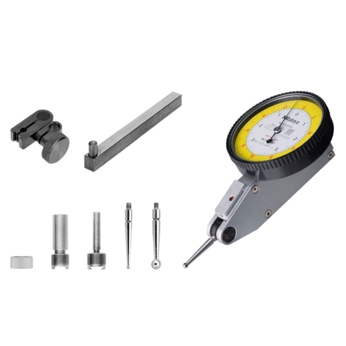 Indicador de carátula tipo palanca, Tipo horizontal 0,2mm/0,0075 pulg, 0,002mm/0,0001 pulg, 4/8mm estándar Mitutoyo