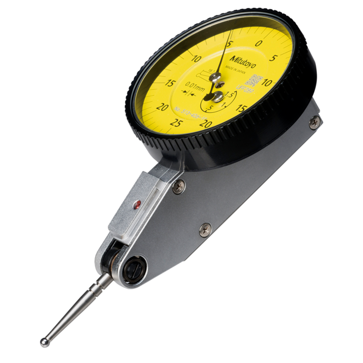 Indicador de carátula tipo palanca, Tipo horizontal 1,5mm, 0,01mm, 8mm Vástago Mitutoyo