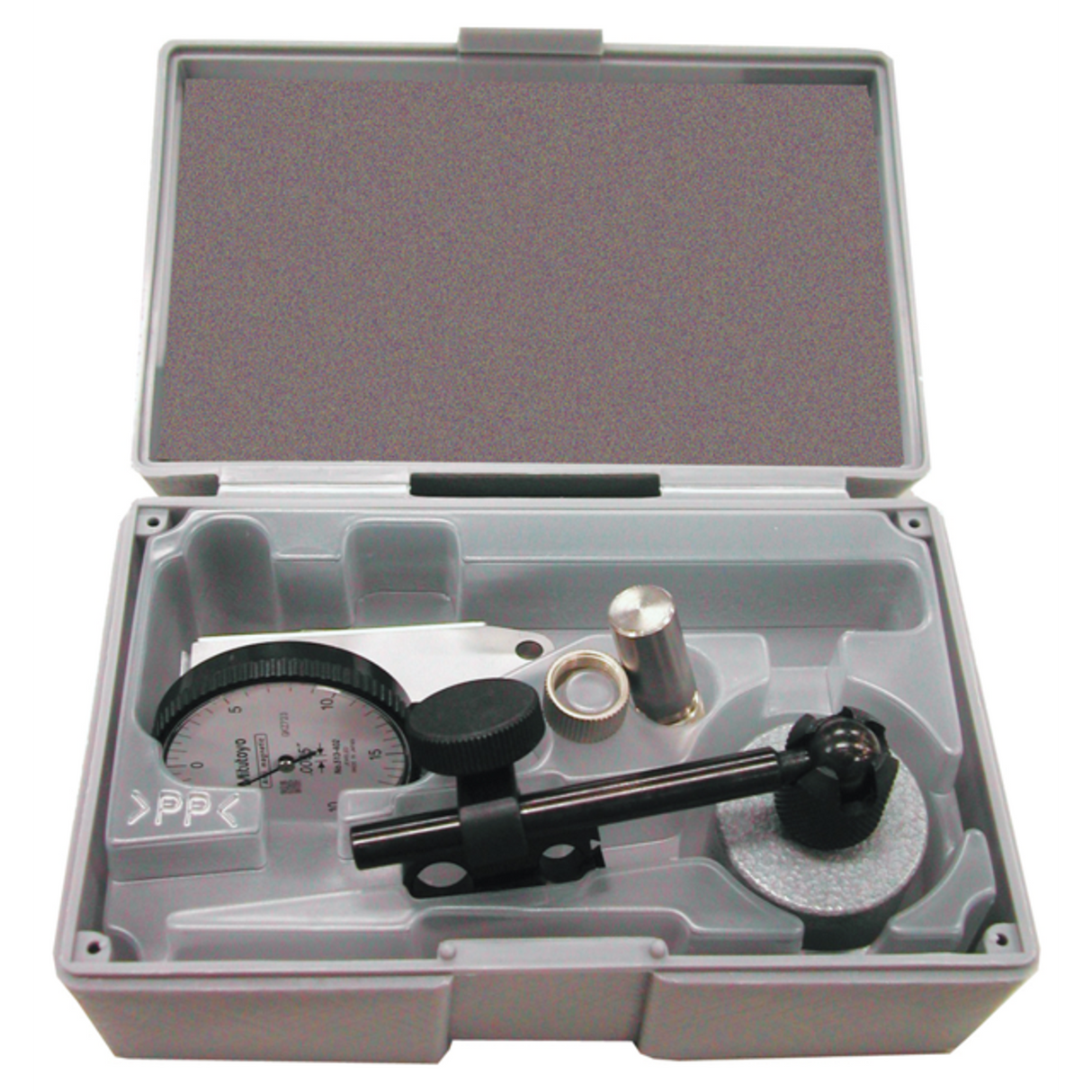Indicador de carátula tipo palanca, Tipo horizontal 0,03 pulg, 0,0005 pulg, con base magnética Mitutoyo