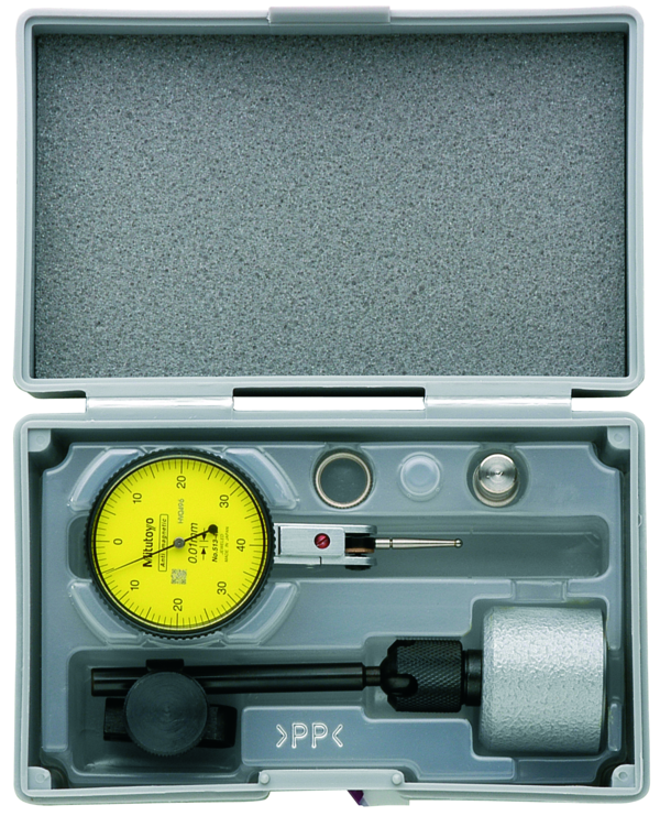Indicador de carátula tipo palanca, Tipo horizontal 0,8mm, 0,01mm, con base magnética - Herramental