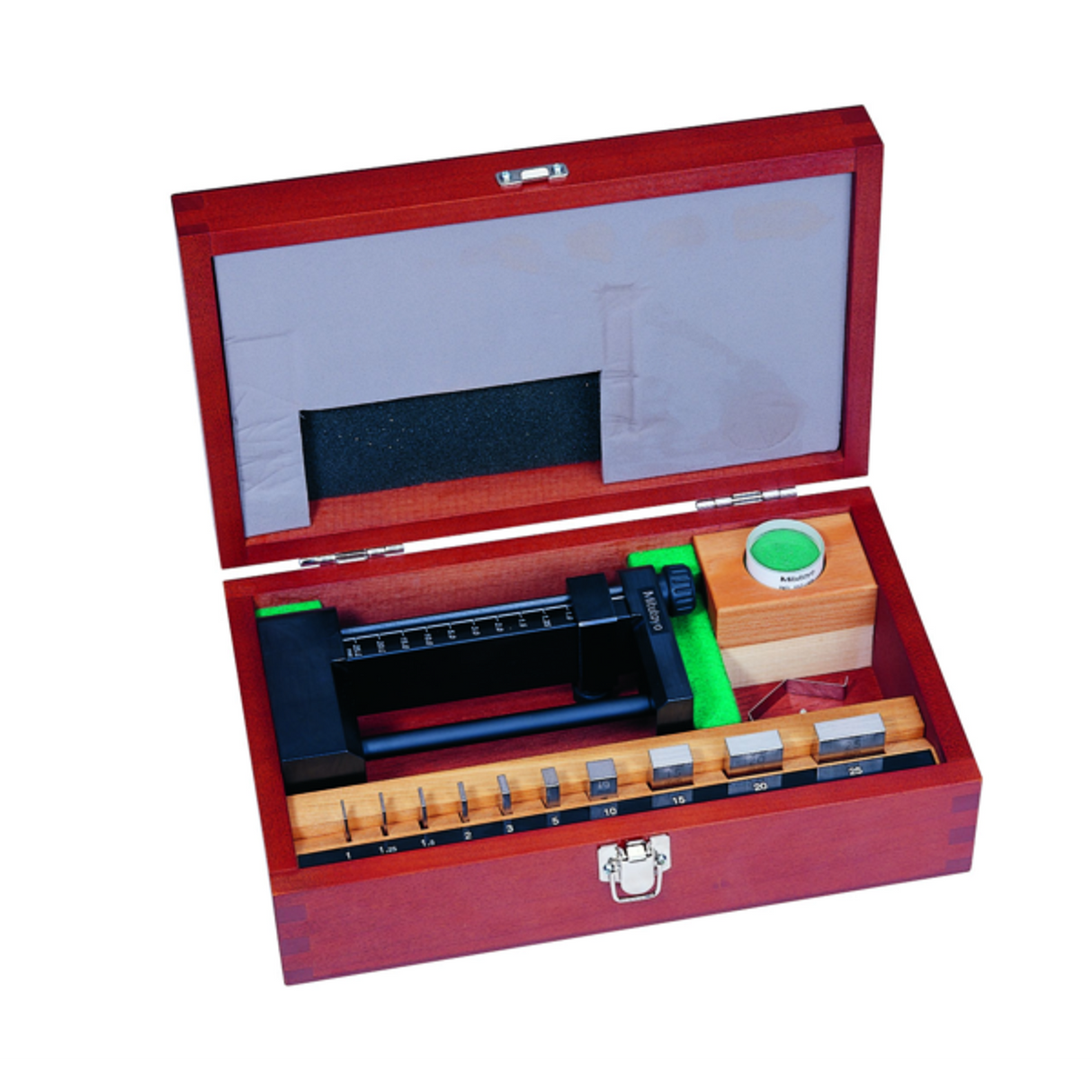 Juego de bloques patrón rectangular, mm, certificado de inspección, ISO, 10 Bloques, Grado 0, Acero, Paralelas ópticas, 12mm, Micro Checker Mitutoyo
