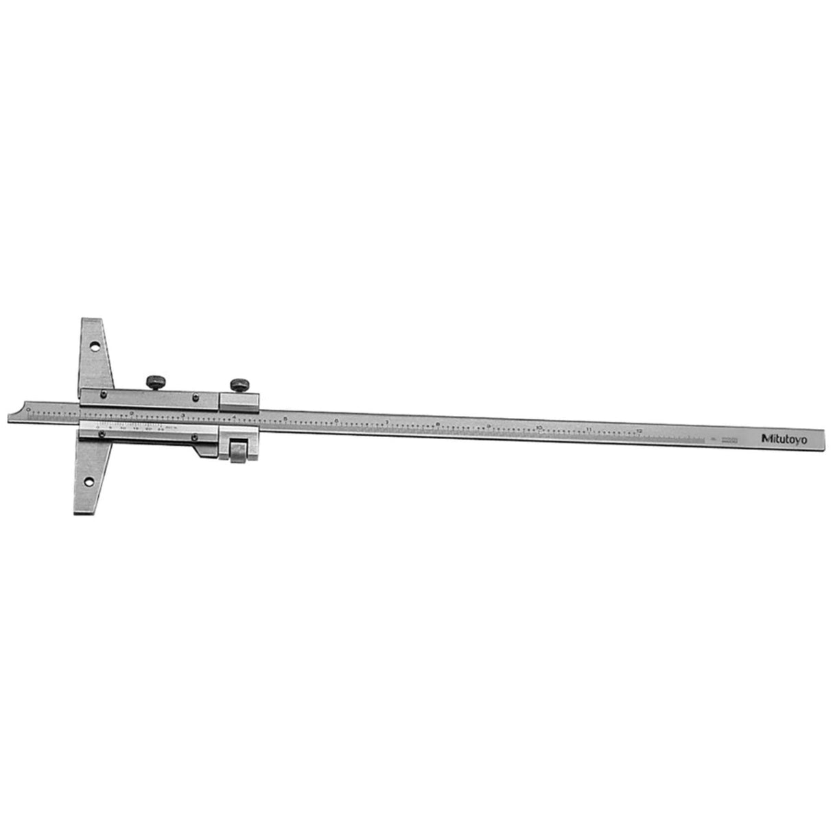 Medidor para profundidad con Vernier, ancho 0-12 pulg, con Ajuste fino Mitutoyo