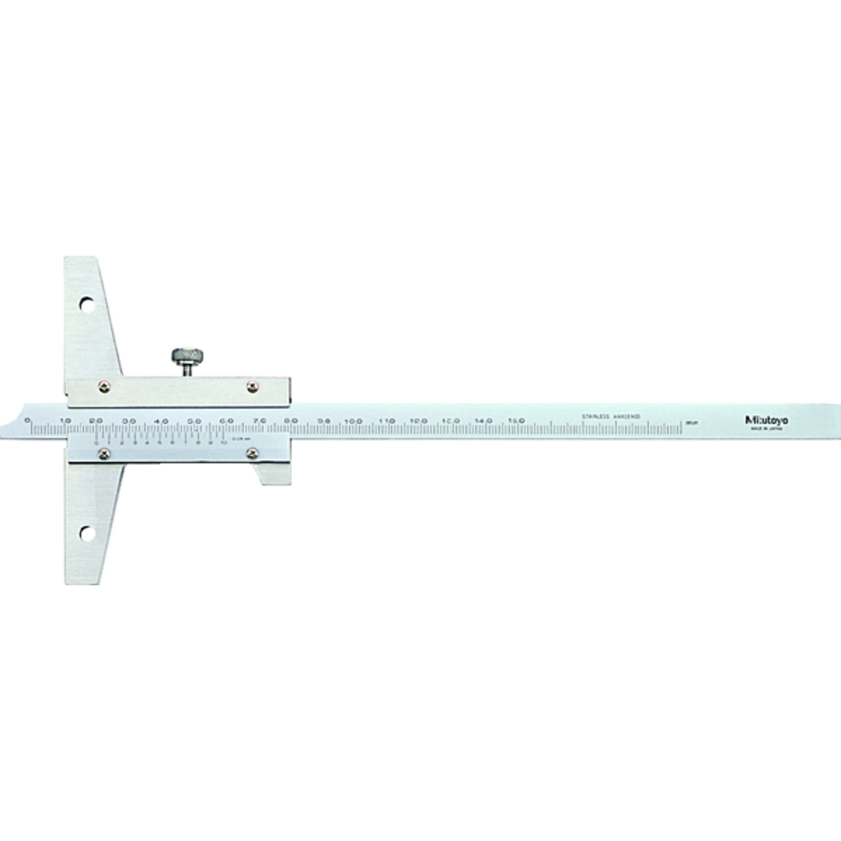 Medidor para profundidad con Vernier, ancho 0-150mm, 0,02mm Mitutoyo