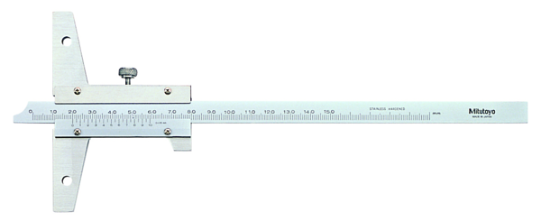 Medidor para profundidad con Vernier, ancho 0-150mm, 0,05 mm - Herramental