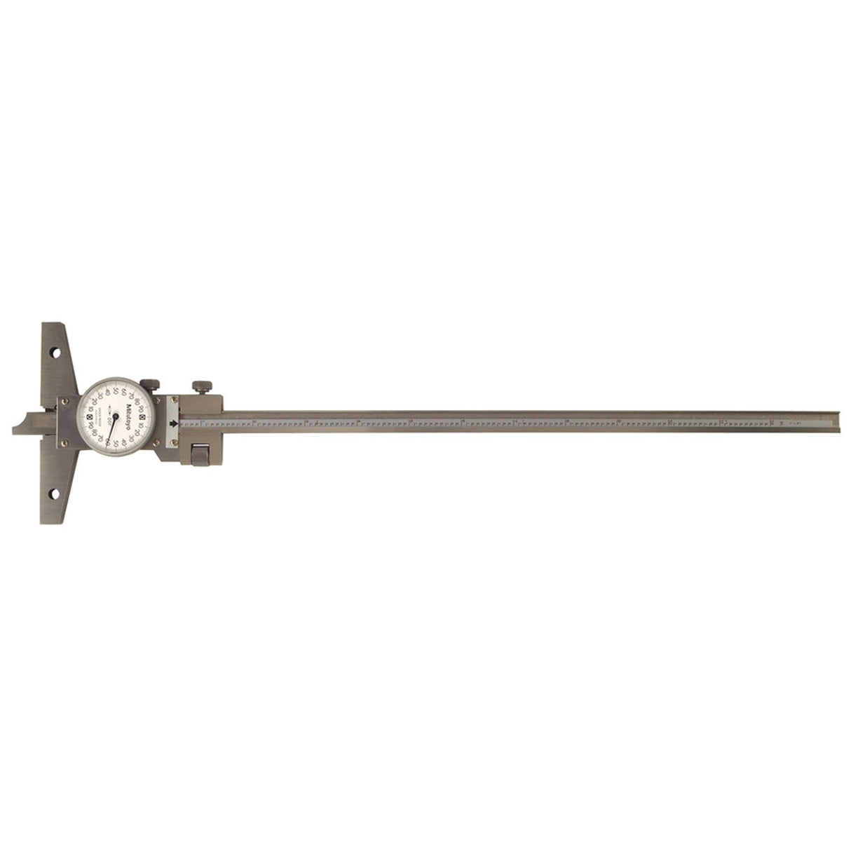Medidor de profundidad Vernier con carátula 0-12 pulg, con Ajuste fino Mitutoyo