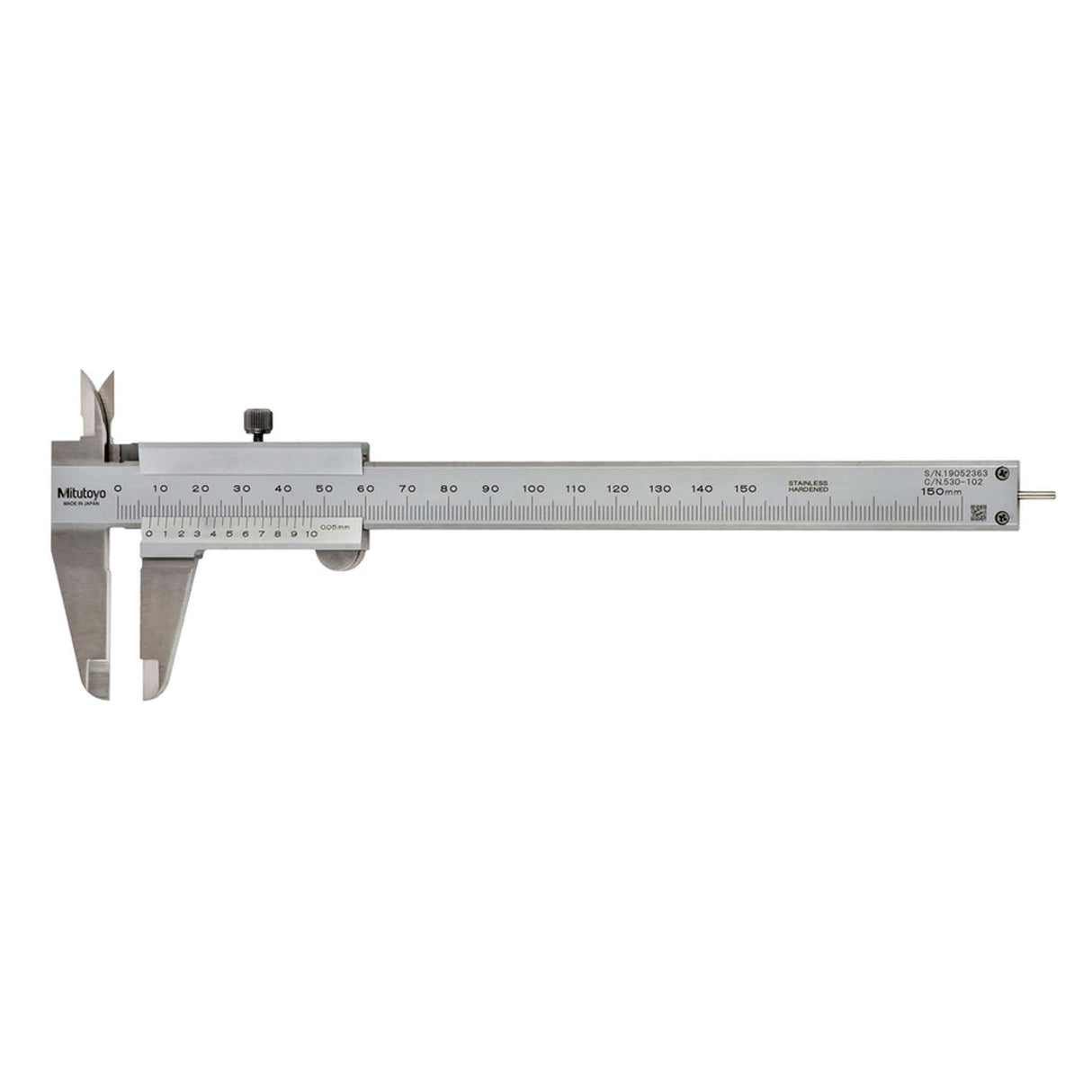 Calibrador vernier con barra para medición de profundidad 0-150mm, 0.05mm, mm