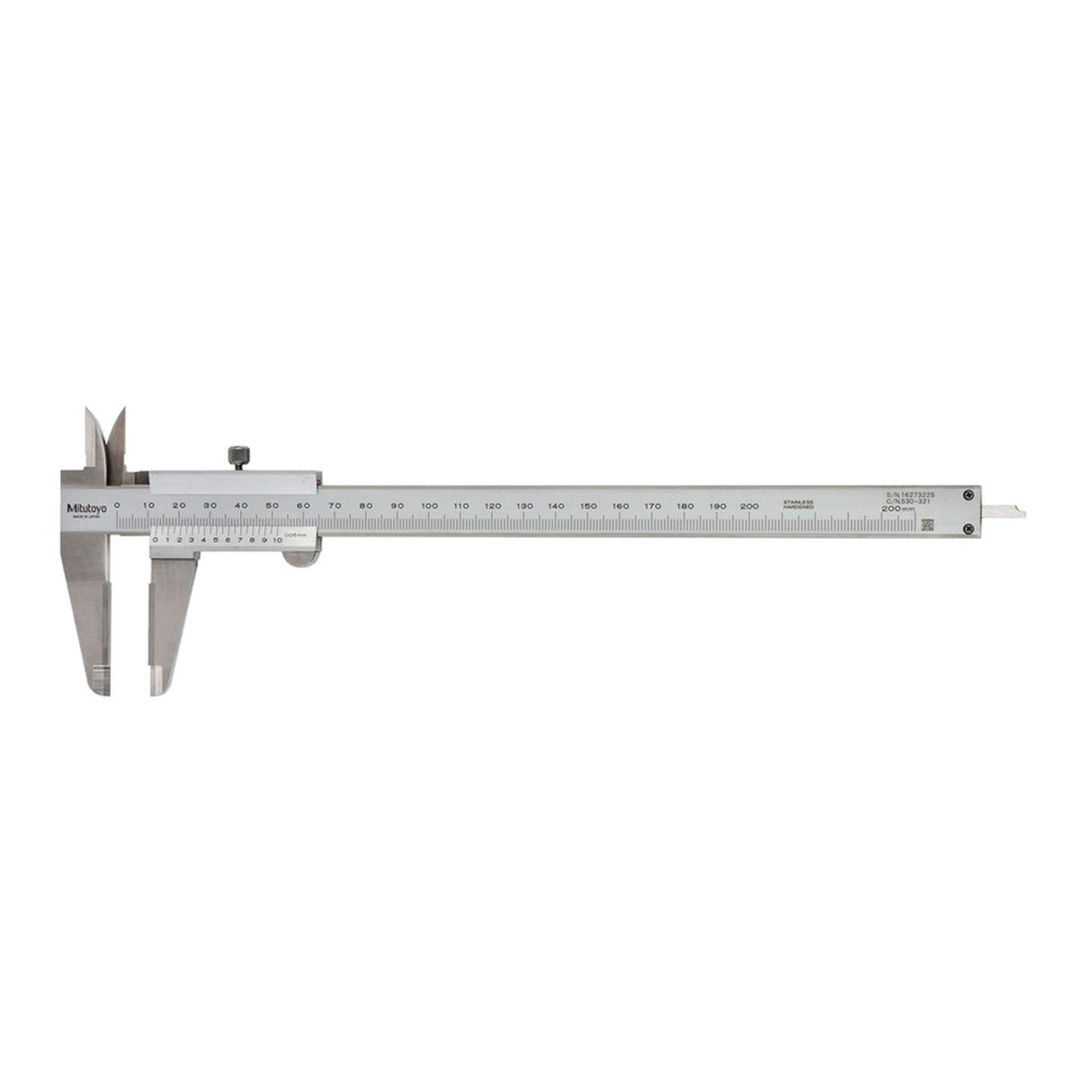 Calibrador vernier, puntas de carburo. 0-200mm, 0.05mm, mm Mitutoyo