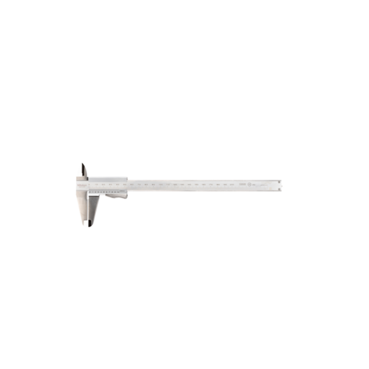 Calibrador vernier con freno de muelle 0-200mm, 0.05mm, mm Mitutoyo