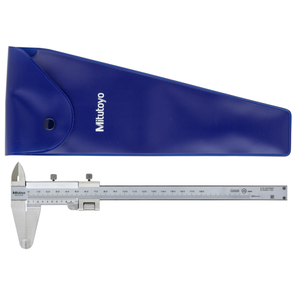 Calibrador vernier, ajuste fino 0-180mm, 0.02mm, mm Mitutoyo