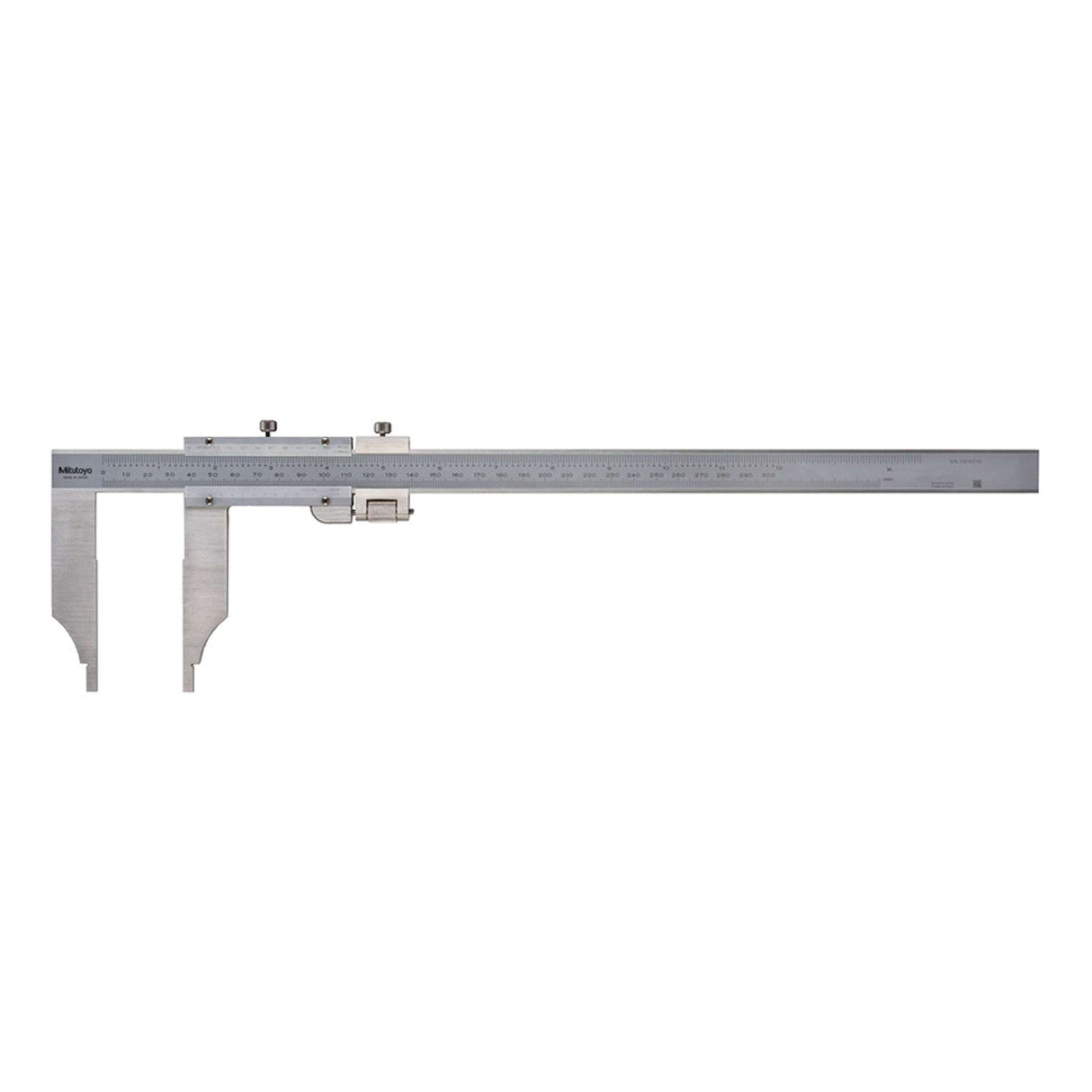Calibrador vernier, puntas largas, ajuste fino. 0-300mm, 0.02mm, mm/pulg
