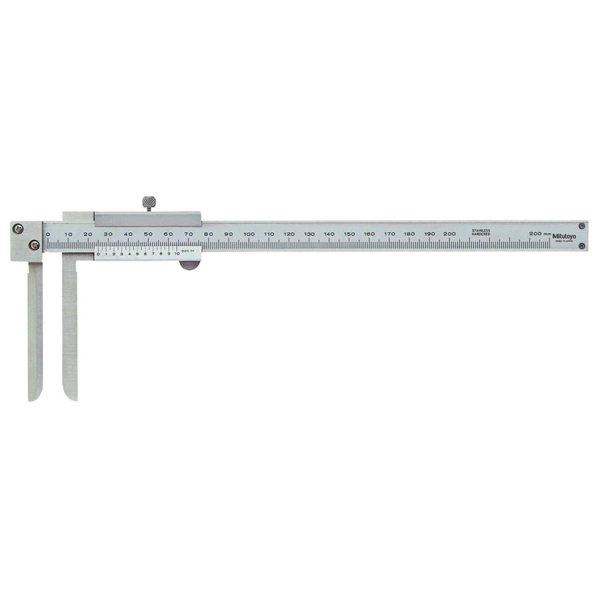 Calibrador vernier de puntas cónicas 10-200mm, 0.05mm, mm Mitutoyo