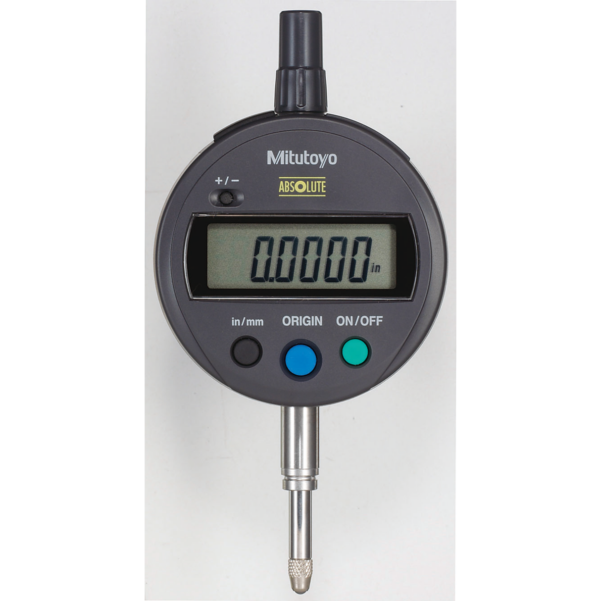 Indicador digital ID-S pulg/mm, 0,5 pulg, 0,0005 pulg, tapa plana Mitutoyo