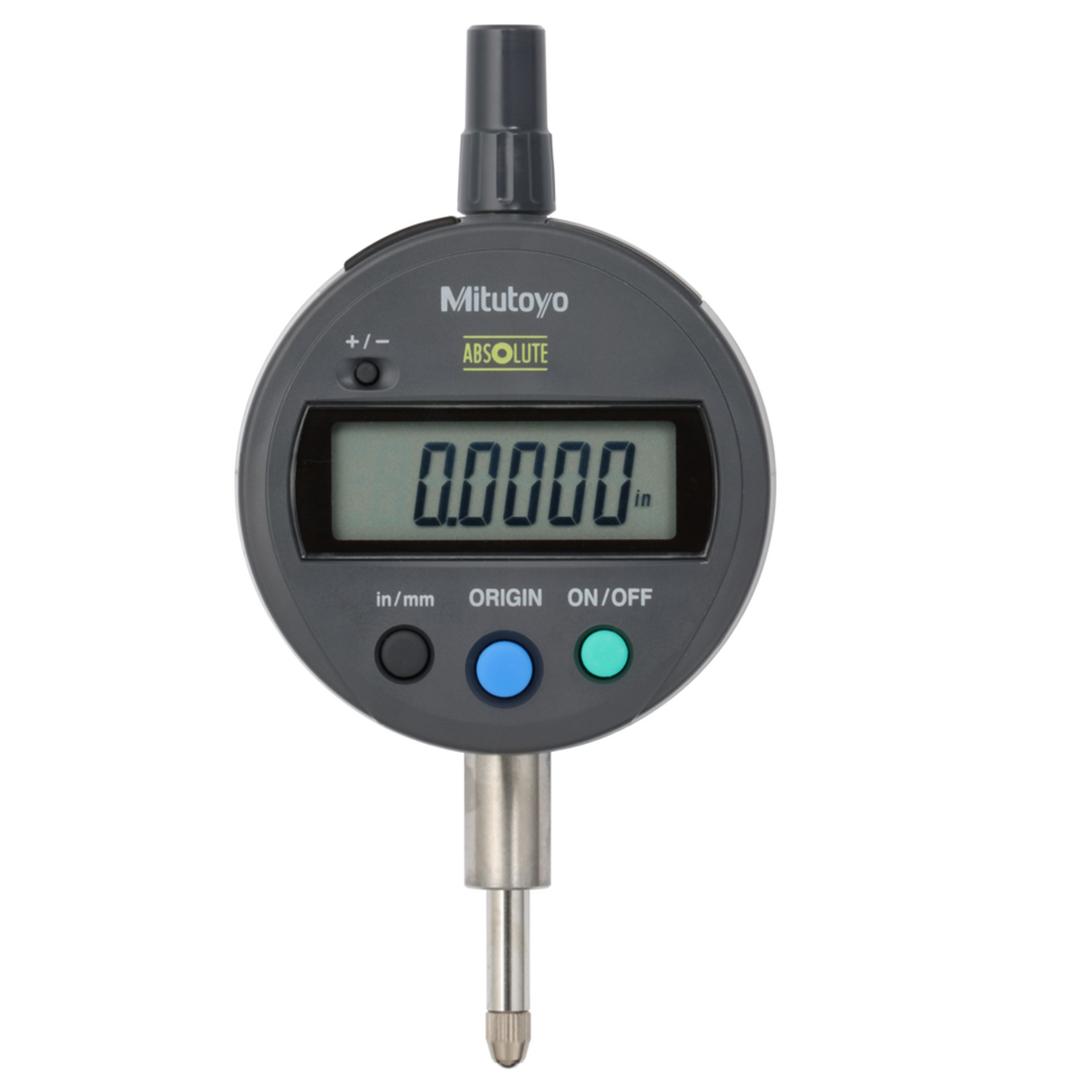Indicador digital ID-S, ANSI/AGD pulg/mm, 0,5 pulg, 0,0005 pulg, tapa plana Mitutoyo