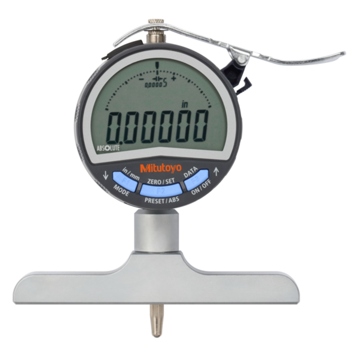 Medidor para profundidad Digital, ancho 0-8 pulg, 0,00002 pulg, 101,6mm Base Mitutoyo