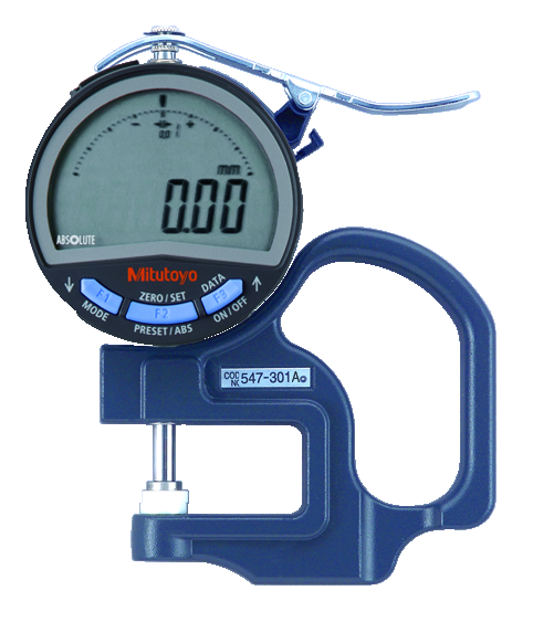 Medidor de espesor digital, Tipo plano 0-10mm, 0,01mm - Herramental