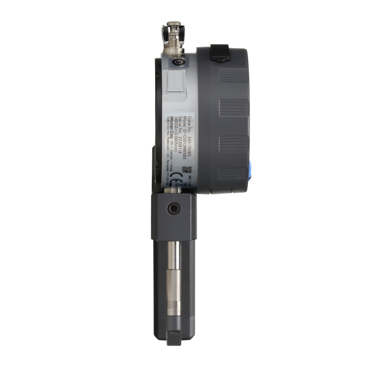 Medidor de espesor digital, alta exactitud pulg/mm, 0-0,47 pulg, 0,00005 pulg