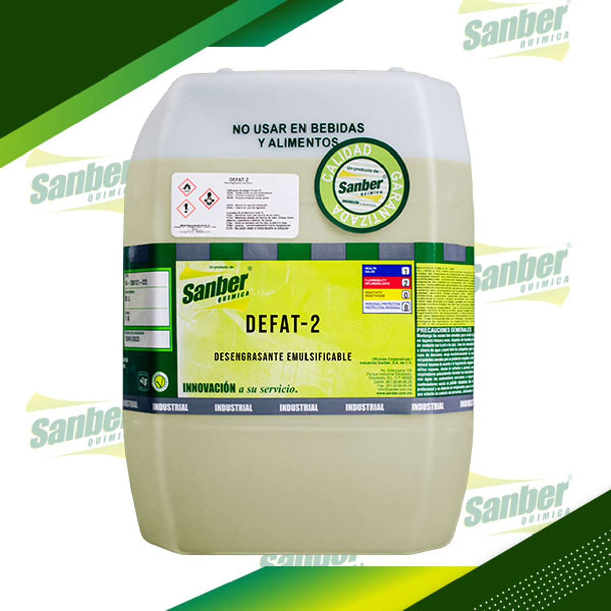 DEFAT-1 DESENGRASANTE EMULSIFICABLE GALÓN 4 LITROS Sanber