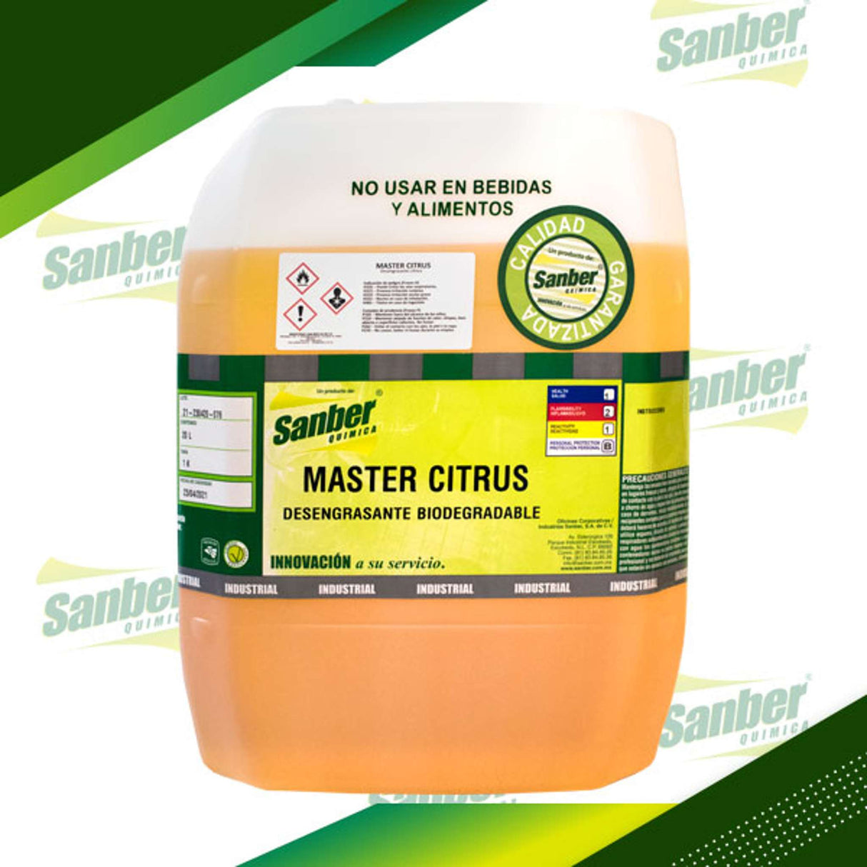 MASTER CITRUS DESENGRASANTE BIODEGRADABLE GALÓN 4 LITROS Sanber