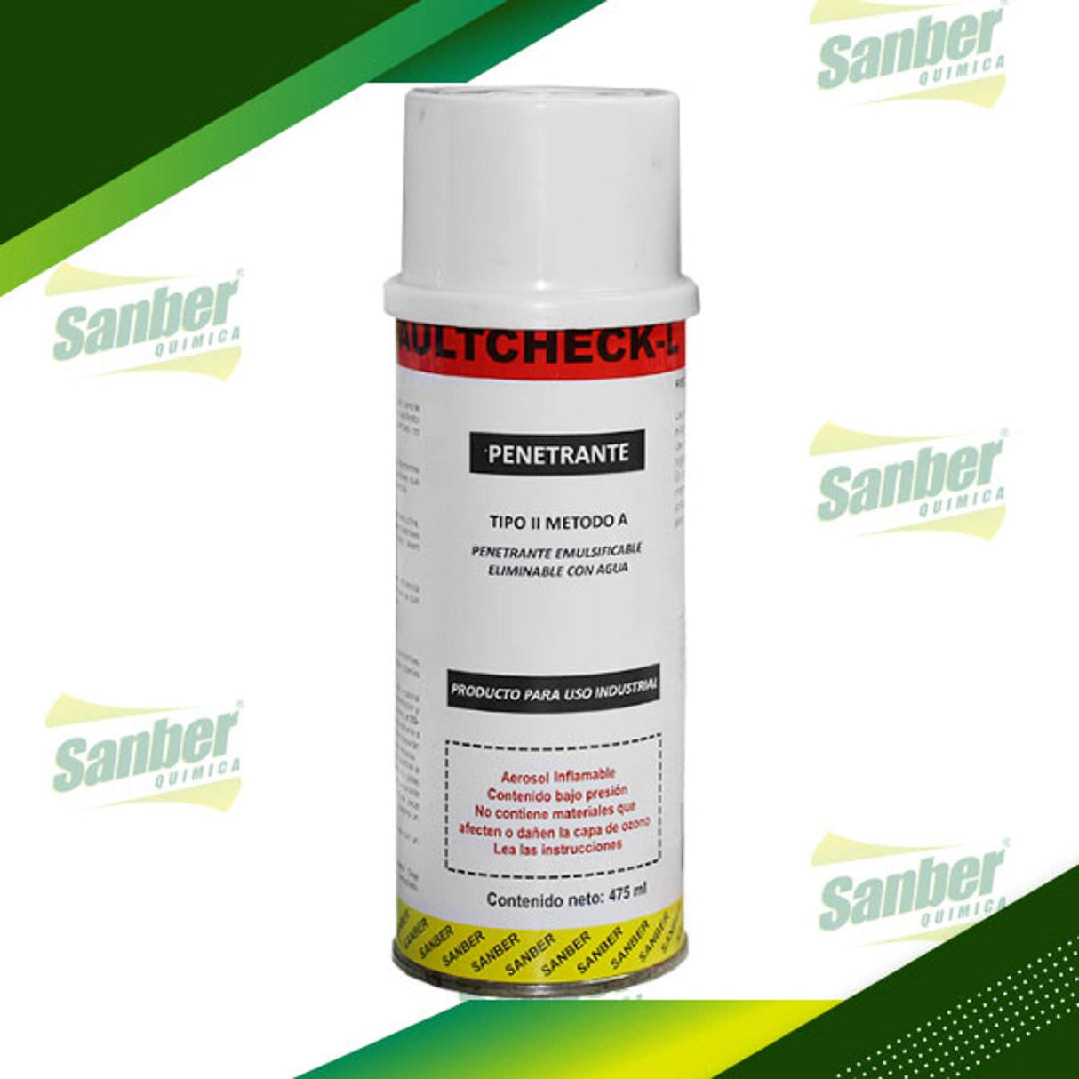 FAULTCHECK LIQUIDO PENETRANTE SPRAY 16 OZ. Bote Sanber