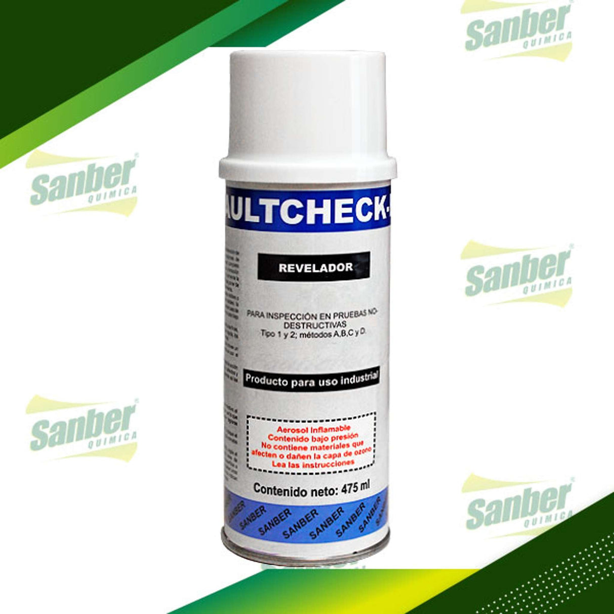 FAULTCHECK RS LIQUIDO REVELADOR SPRAY 16 OZ. Bote Sanber