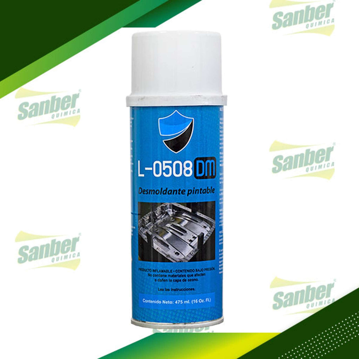 DM DESMOLDANTE PINTABLE SPRAY 16 OZ. Bote Sanber