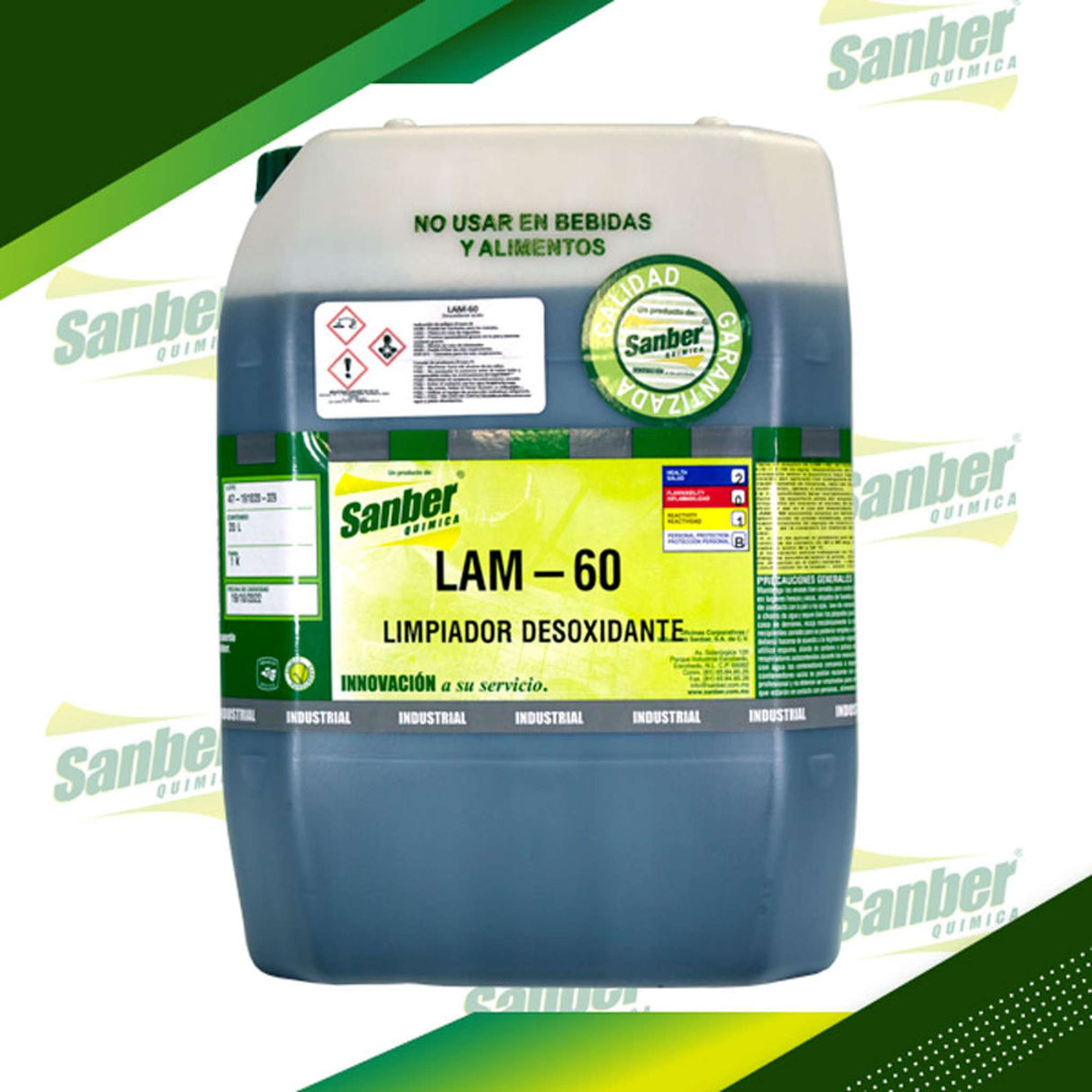 LAM-60 DESOXIDANTE ÁCIDO PARA METALES GALON 4 LITROS Sanber