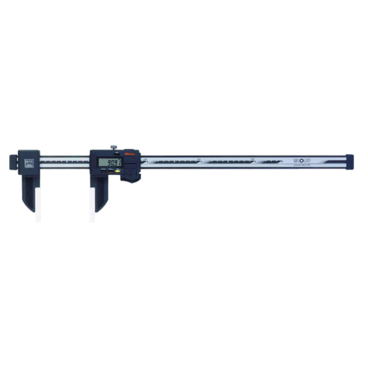 Calibrador digital ABS de fibra de carbono con puntas de cerámica pulg/mm, 0-18 pulg, IP66 Mitutoyo