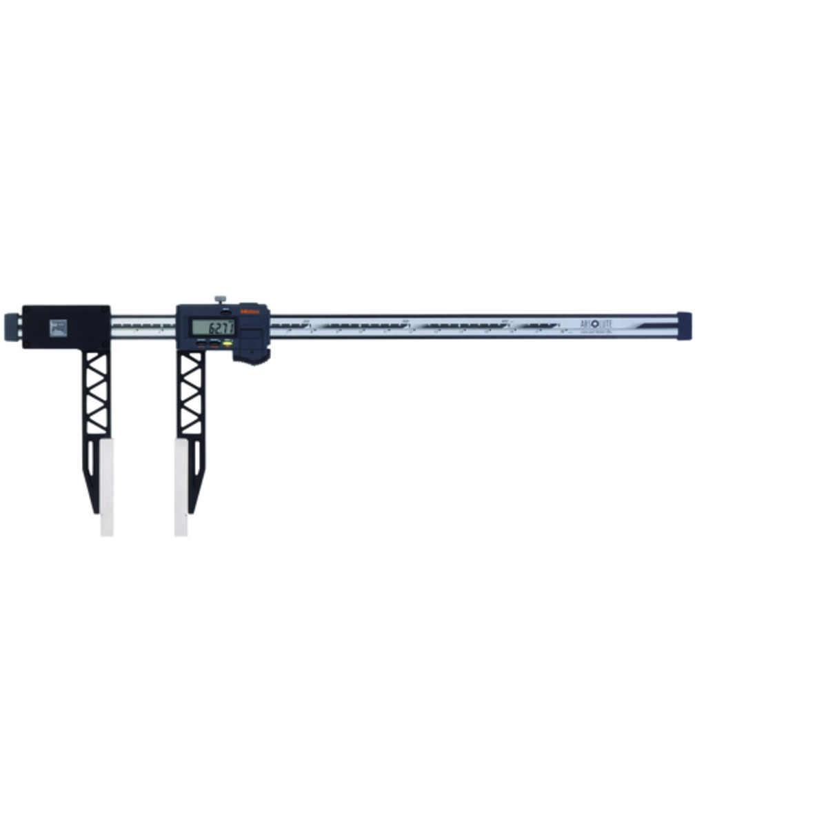 Calibrador digital ABS de fibra de carbono con puntas largas pulg/mm, 0-18 pulg, IP66