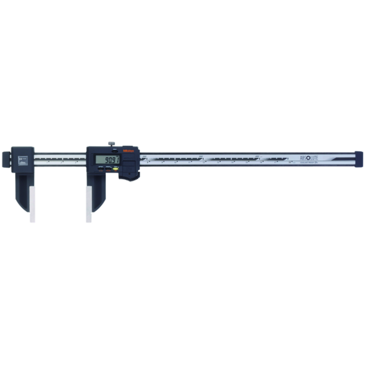 Calibrador digital ABS de fibra de carbono pulg/mm, 0-18 pulg, IP66 Mitutoyo