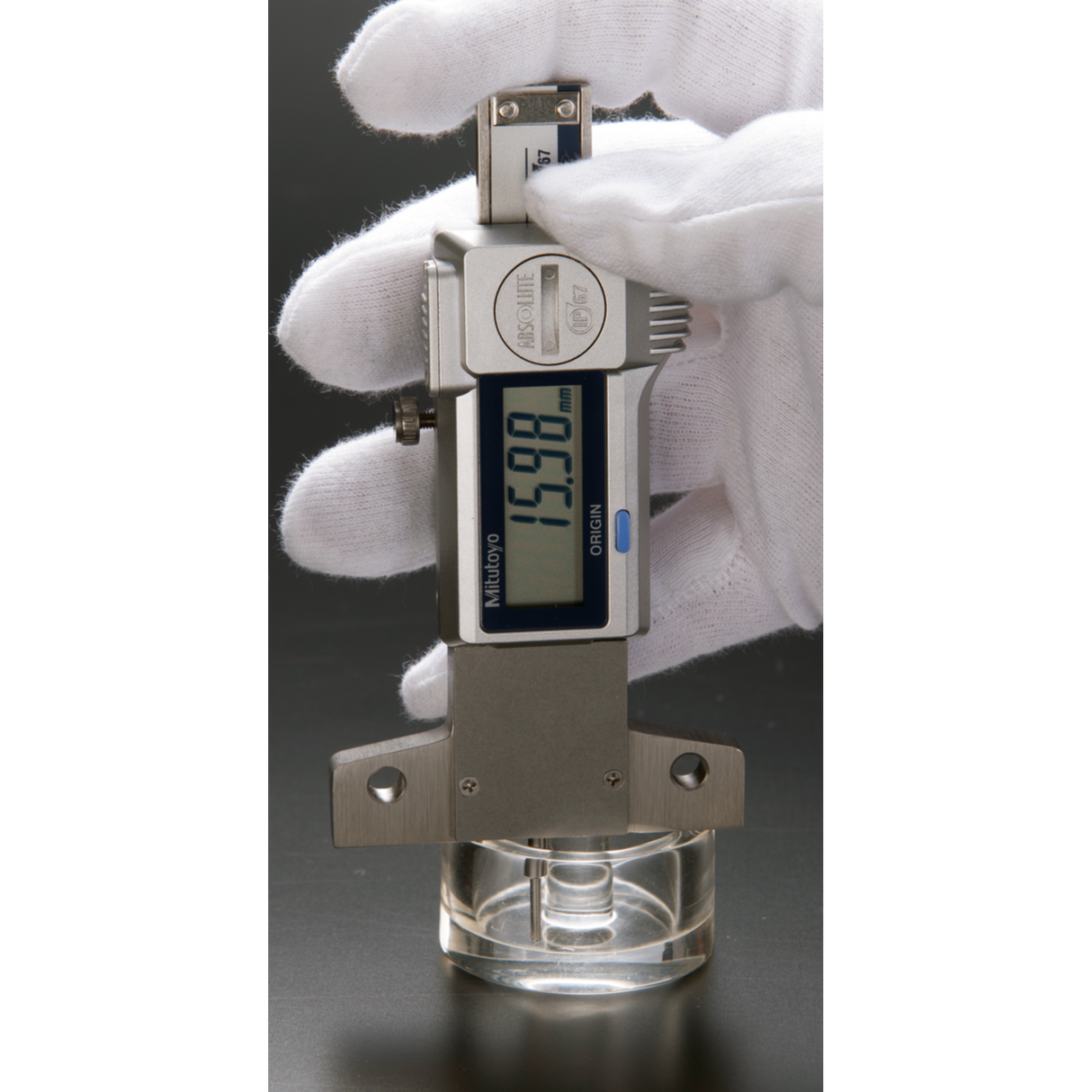Medidor para profundidad, ancho de banda de rodadura de neumáticos ABS digital IP67 pulg/mm, 0-1 pulg, 0,0005 pulg/0,01mm Mitutoyo