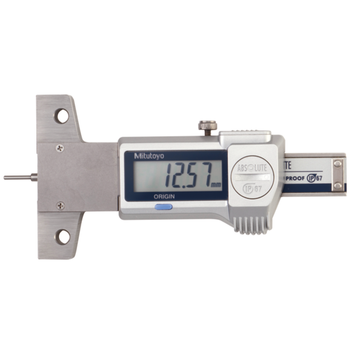 Medidor para profundidad, ancho de banda de rodadura de neumáticos ABS digital IP67 pulg/mm, 0-1 pulg, 0,0005 pulg/0,01mm Mitutoyo