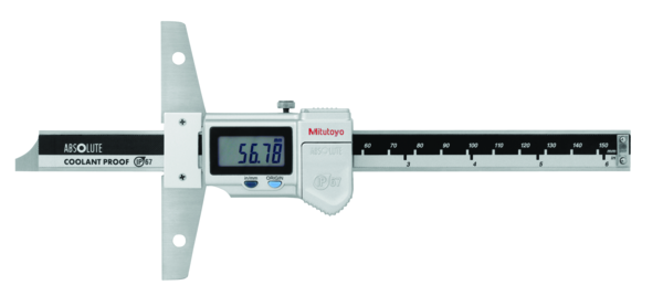 Medidor de profundidad ABS digital, IP67 pulg/mm, 0-6 pulg/0-150mm - Herramental