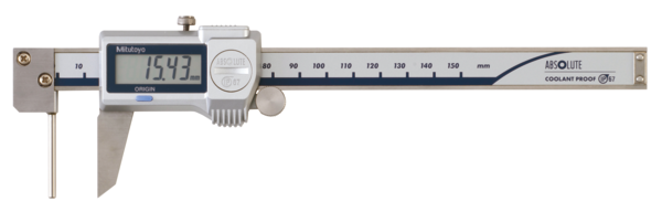 Calibrador digital ABS tipo espesor tubular 0-150mm, IP67, Rodillo  para el pulgar - Herramental