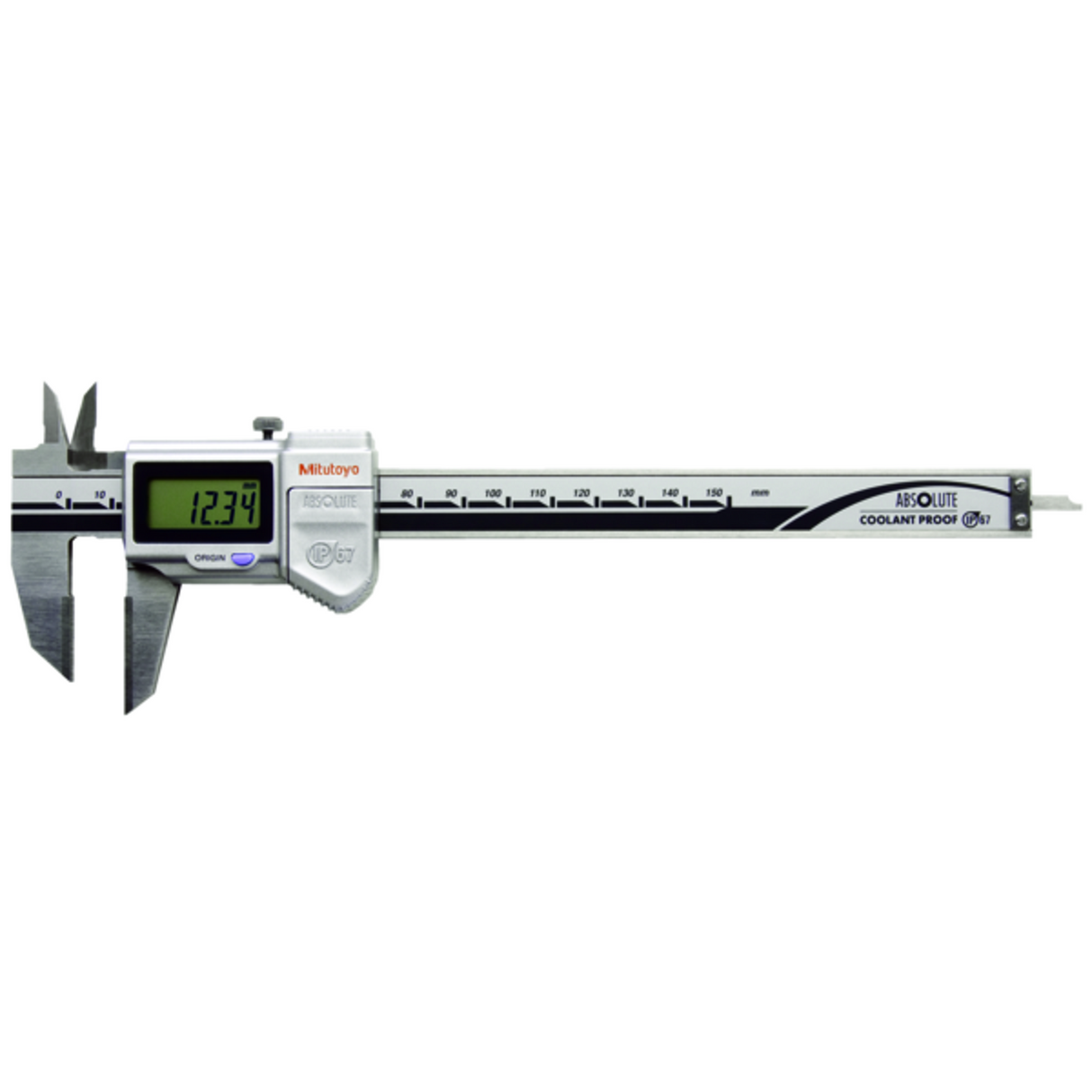 Calibrador digital ABS punta de trazador de carburo 0-150mm, IP67 Mitutoyo