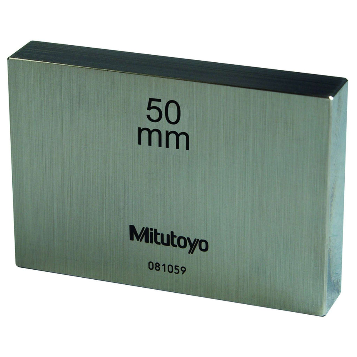 Bloque patrón rectangular, mm, certificado de inspección ASME, Grado 0, Acero, 50mm Mitutoyo