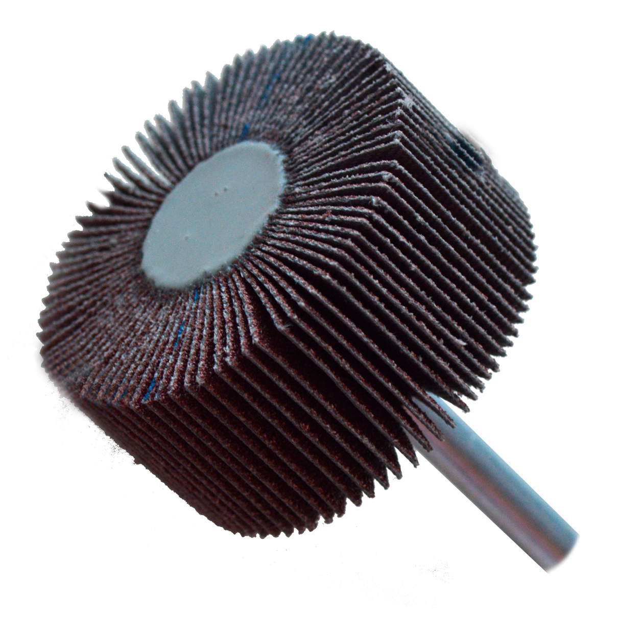 Rueda flap con vástago de Óxido de Aluminio, 2 pulg X 3/4 pulg X 1/4 pulg de grano 80 Tenazit