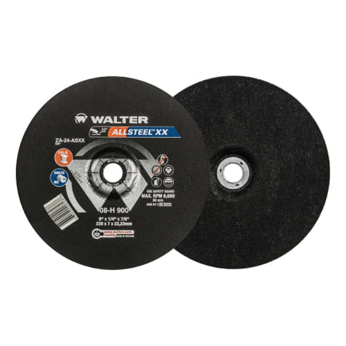 Disco de desbaste hp xx 9x1/4x7/8 Walter