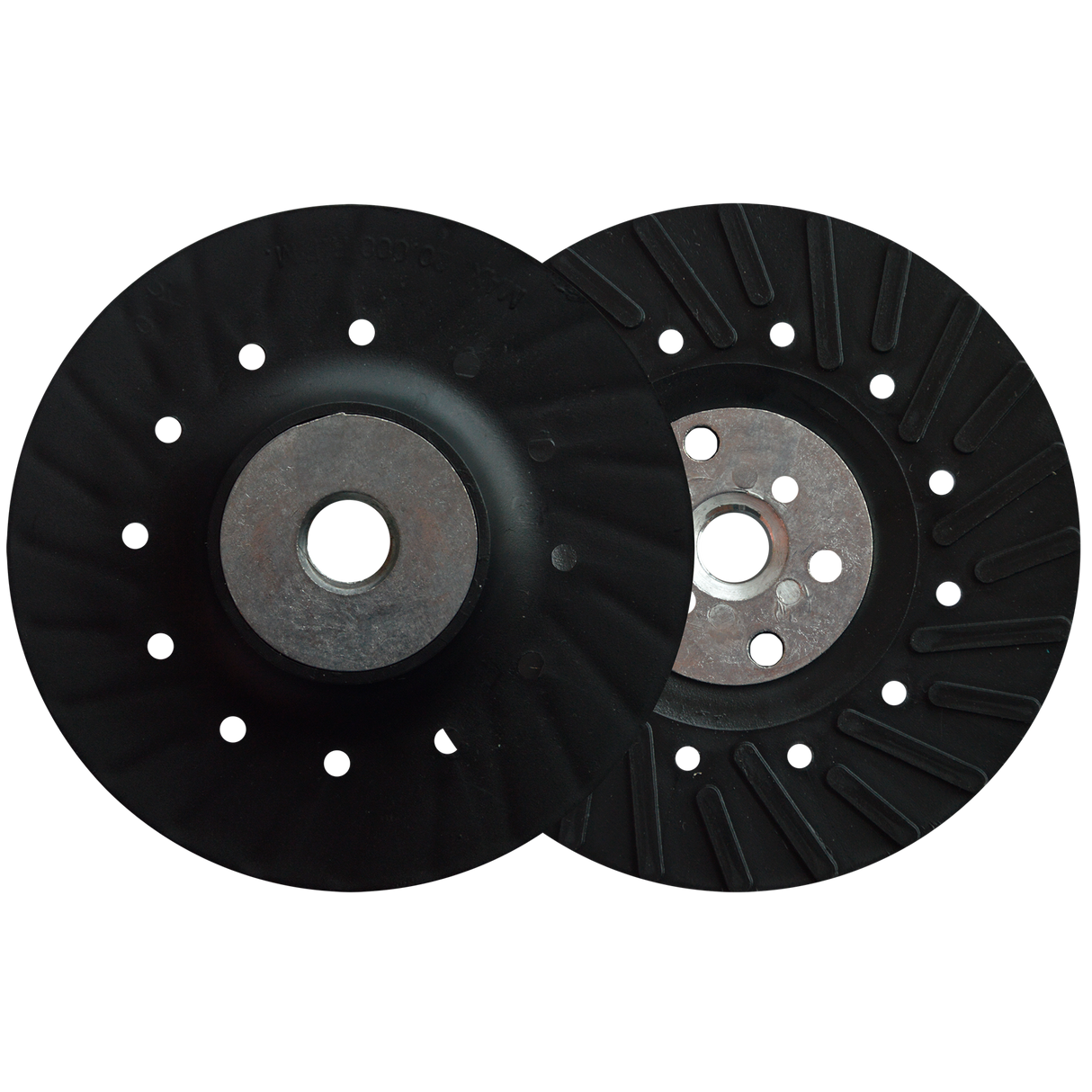 Respaldo para montar discos de lija de 7 pulg