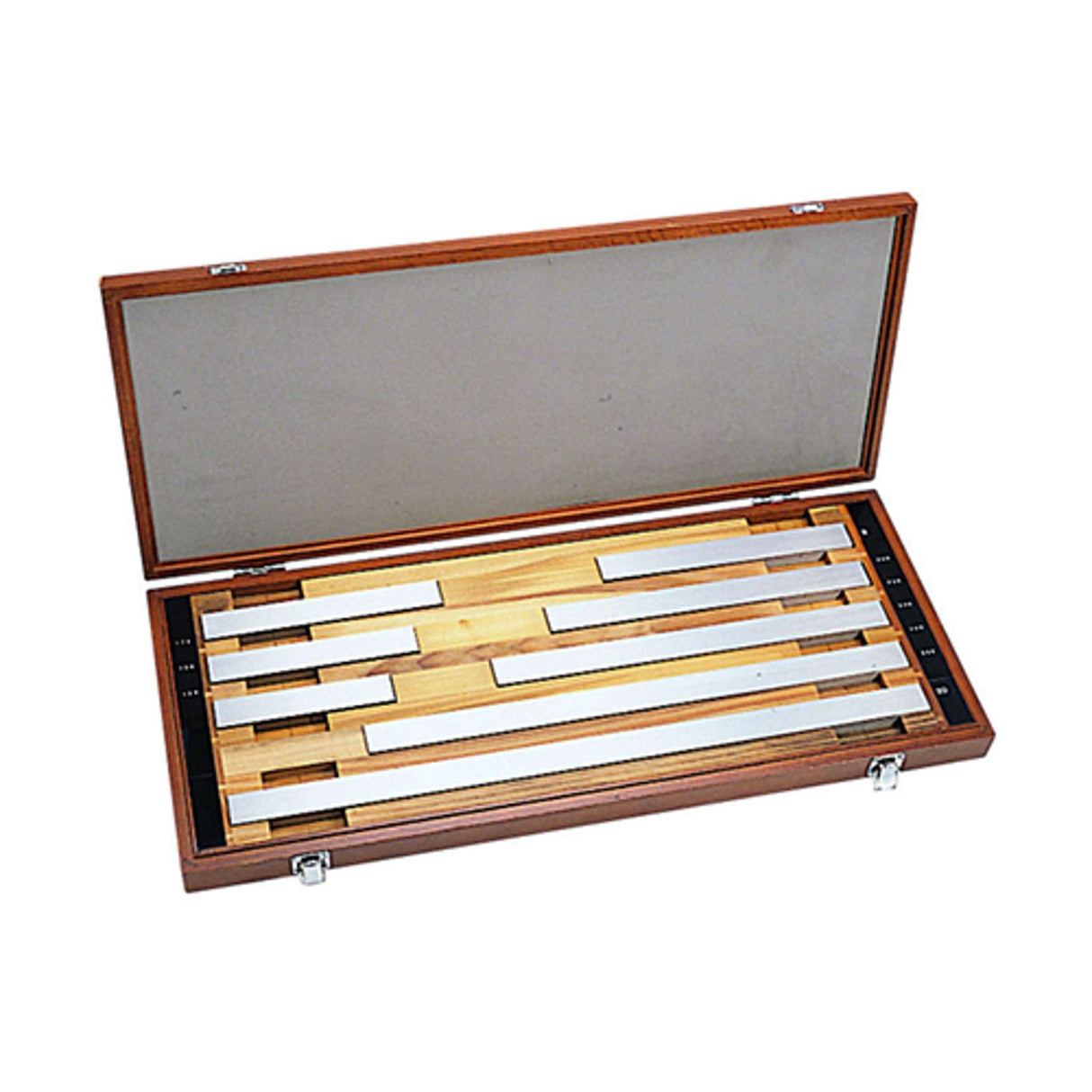 Juego de bloques patrón cuadrado, pulg. certificado de inspección ASME, 28 Bloques, Grado 1, Acero, tipo cuadrado Mitutoyo