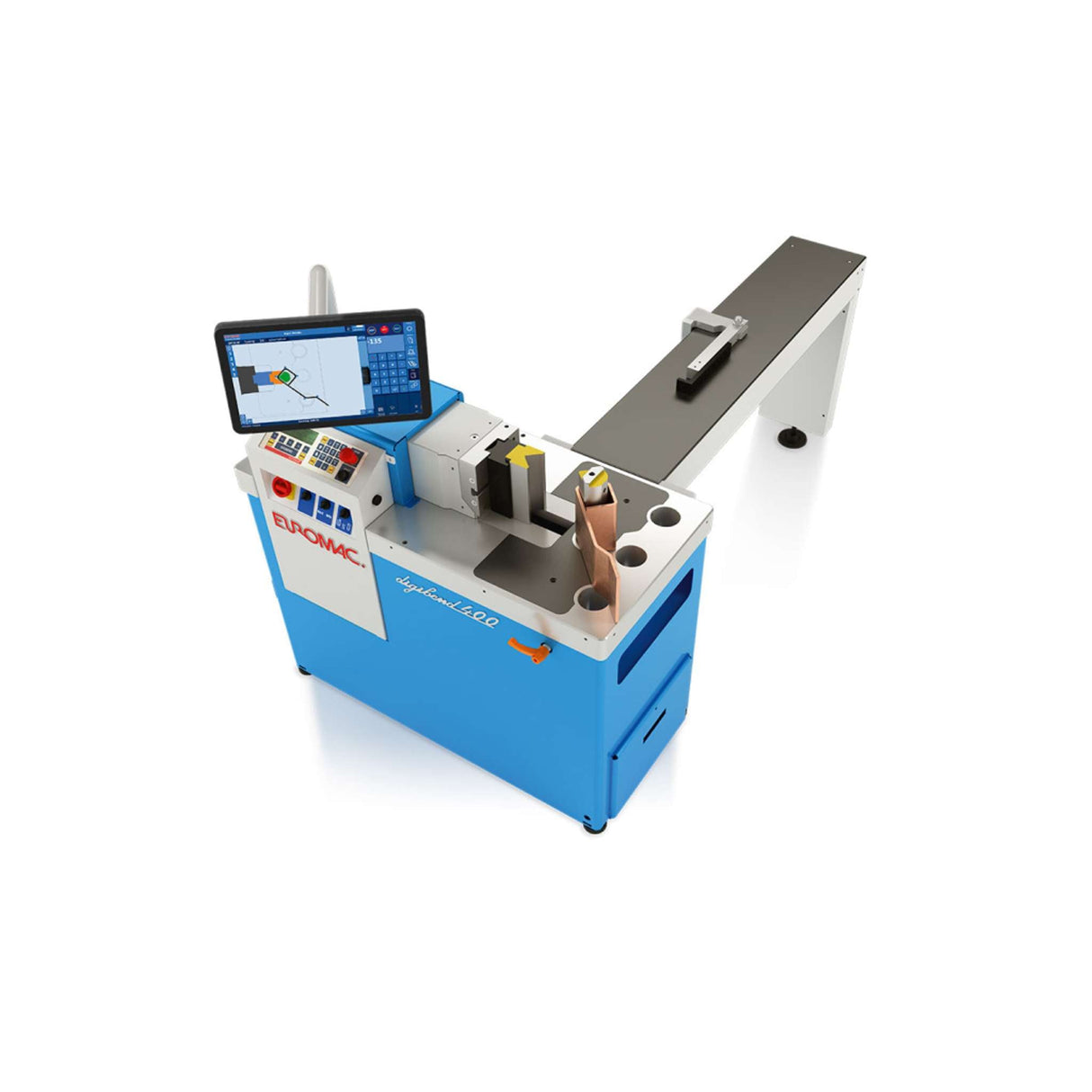 Digibend 400 prensa horizontal con tope 1250 sin herramientas Euromac