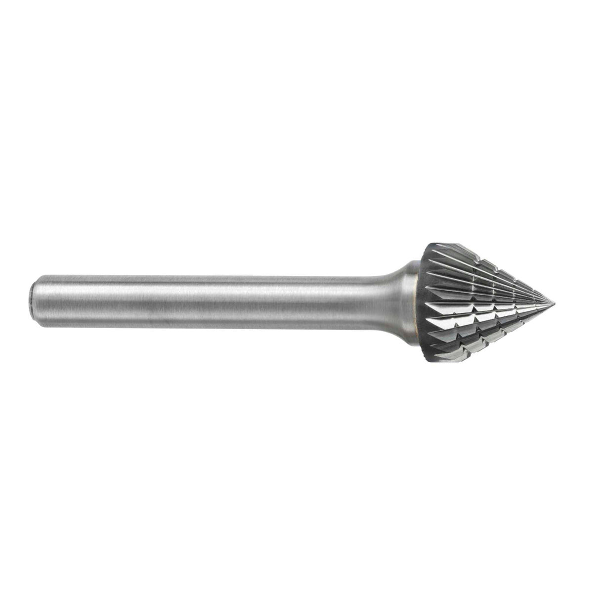 Lima Rotativa SJ-3M, diam. de 9.6 mm X 8 mm de longitud, X 6 mm de diam. de zanco y 56 mm de largo total, corte , Sin recubrimiento ATA SGS PRO