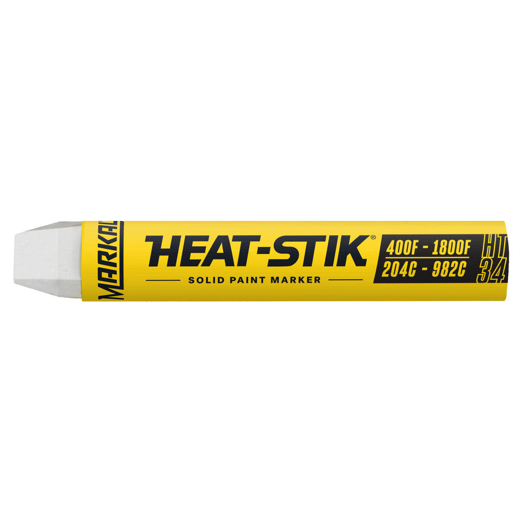 Marcador de Pintura Sólida Heat Stik® Aplicación en Superficies Calientes, Color Blanco - Herramental