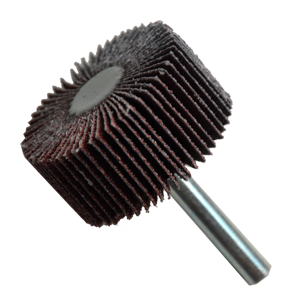 Rueda flap con vástago de Óxido de Aluminio, 1-1/2 pulg X 3/4 pulg X 1/4 pulg de grano 60